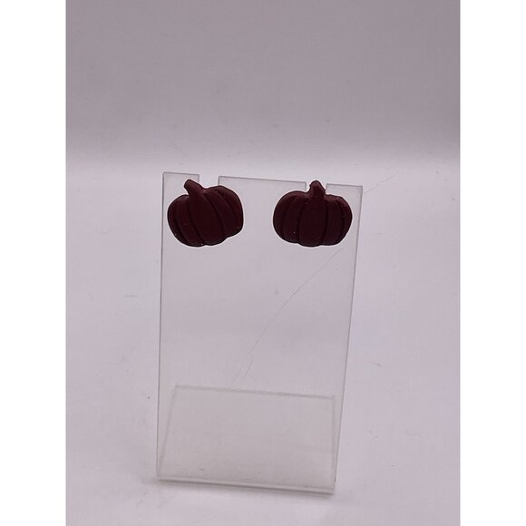 Pumpkin-Shaped Stud Earrings For Women Halloween Jewelry - Picture 1 of 3